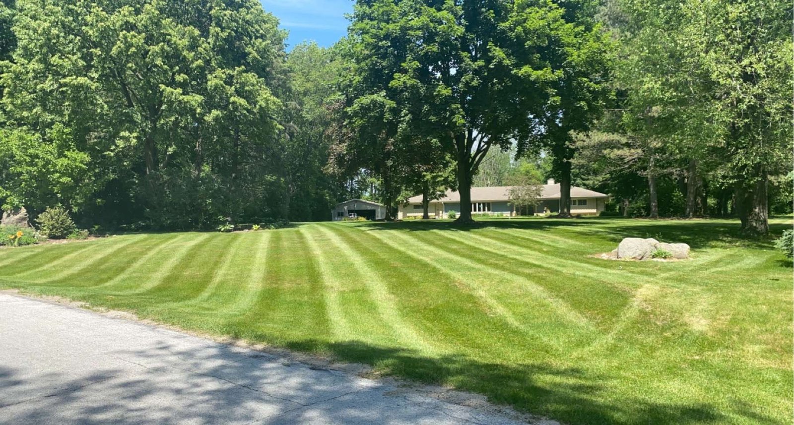 Full service lawn mowing in Waukesha County